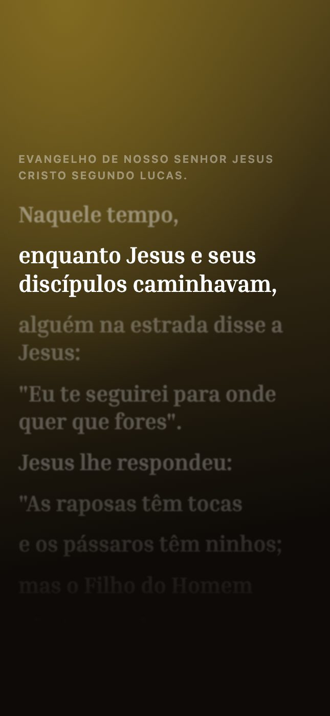 A mesma tela de ouvir no celular
