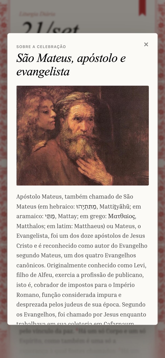A mesma celebração no celular, em tela cheia